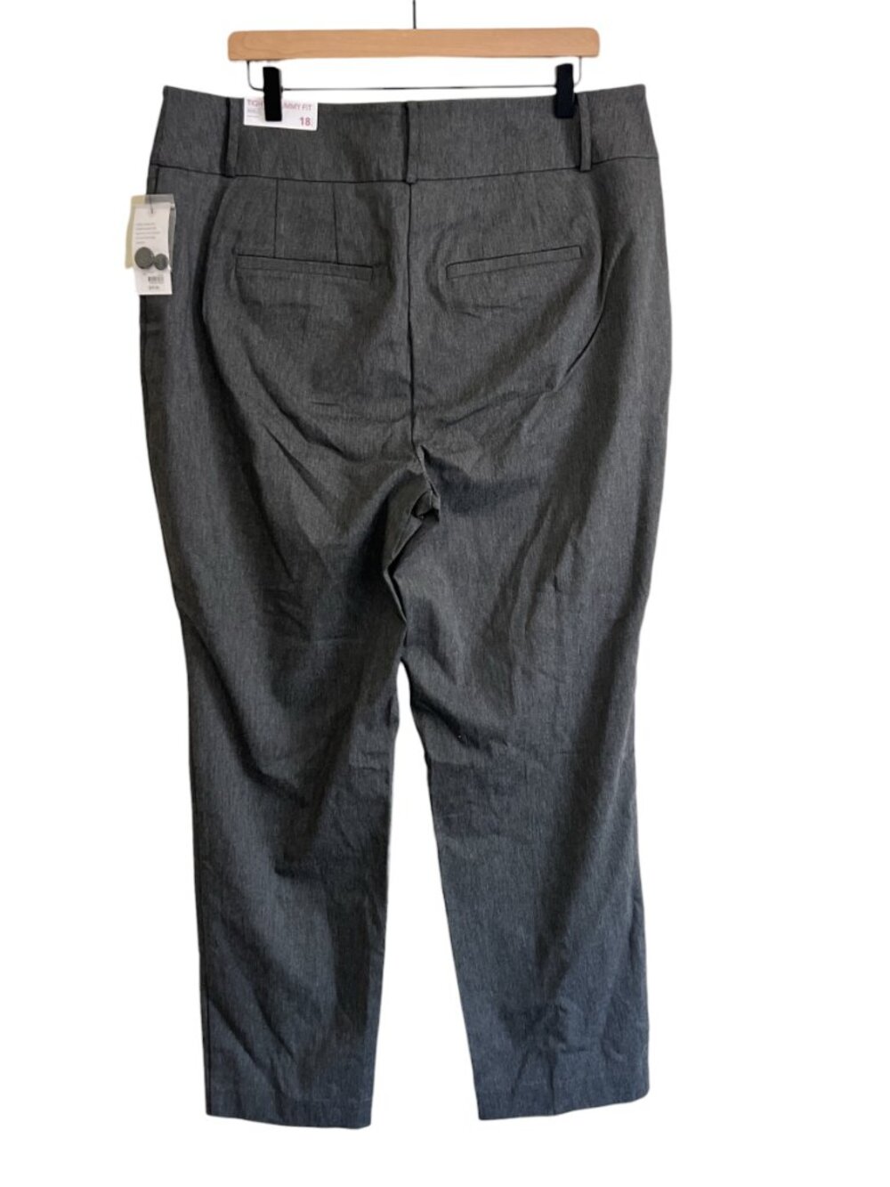 NWT Lane Bryant Gray Tighter Tummy High Rise Straight 4-Season Pants - Picture 5 of 7